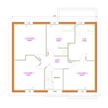 Plan étage réalisation Lesquin