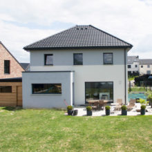 Lesquin vue de la maison du jardin